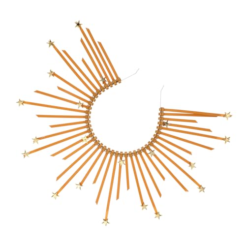 FONDOTIN Eleganter Vintage Haarreif Damen Stirnband mit Haarschmuck für Party Fotoaccessoire Göttin Krone für Halloween Karneval Cosplay FONDOTIN Eleganter Vintage Haarreif Damen Stirnband mit Haarschmuck für Party Fotoaccessoire Göttin Krone für Halloween Karneval Cosplay von FONDOTIN