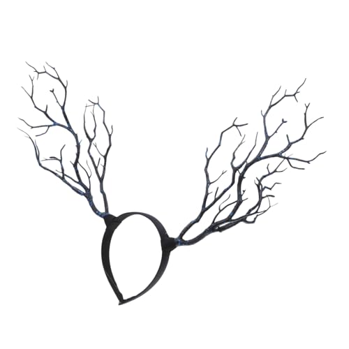 FONDOTIN Extravaganter Halloween Kopfschmuck Hexenhörner Haarreif Party Accessoire Leichtes Branch Design für Damen und Cosplay Geeignet von FONDOTIN