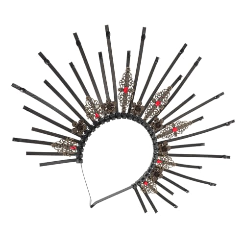 FONDOTIN Gothic Heiligenschein Krone Stirnband Damen Vintage Cosplay Party Haarreif Halloween Haarschmuck Leicht Komfortabel Geeignet Erwachsene FONDOTIN Gothic Heiligenschein Krone Stirnband Damen Vintage Cosplay Party Haarreif Halloween Haarschmuck Leicht Komfortabel Geeignet Erwachsene von FONDOTIN