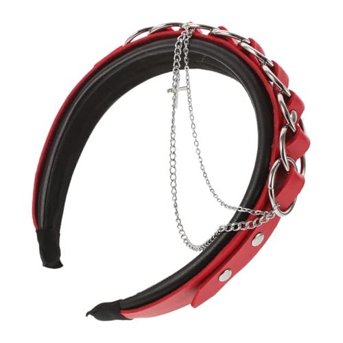 FONDOTIN Gothic Punk Stirnband mit Retro Metallketten für Damen Einzigartiges Haaraccessoire für Mottopartys Cosplay und Festivals Stilvolles Rutschfestes Design mit Kreuz FONDOTIN Gothic Punk Stirnband mit Retro Metallketten für Damen Einzigartiges Haaraccessoire für Mottopartys Cosplay und Festivals Stilvolles Rutschfestes Design mit Kreuz von FONDOTIN