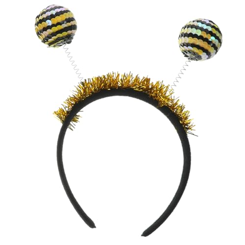 FONDOTIN Halloween Haarreif für Erwachsene mit Pailletten Marienkäfer Bienen Design Elastischer Kopfschmuck für Karneval Fasching Party Modisches Accessoire für Halloween Kostüm FONDOTIN Halloween Haarreif für Erwachsene mit Pailletten Marienkäfer Bienen Design Elastischer Kopfschmuck für Karneval Fasching Party Modisches Accessoire für Halloween Kostüm von FONDOTIN