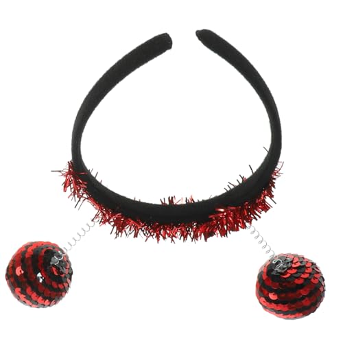 FONDOTIN Halloween Haarreif mit Pailletten Marienkäfer Boppers Kopfband Leicht für Halloween Karneval Partys Fasching und Festliche Anlässe Damen und Herren Geeignet von FONDOTIN