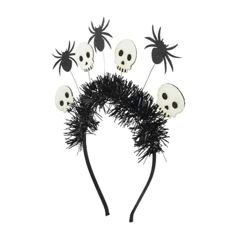 FONDOTIN Halloween Haarreif mit Weißem und Spinnennetz Design Bequem und Robust für Halloween und Kostümpartys Vielseitiges Partyaccessoire für Kopfgrößen FONDOTIN Halloween Haarreif mit Weißem und Spinnennetz Design Bequem und Robust für Halloween und Kostümpartys Vielseitiges Partyaccessoire für Kopfgrößen von FONDOTIN