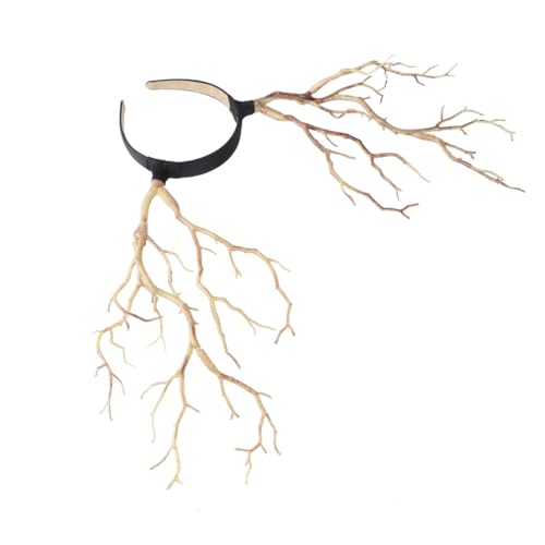 FONDOTIN Halloween Kopfschmuck Hexenhörner Stirnband Leichtes Haarschmuck Party Requisit für Erwachsene Cosplay Fotografie Zubehör von FONDOTIN