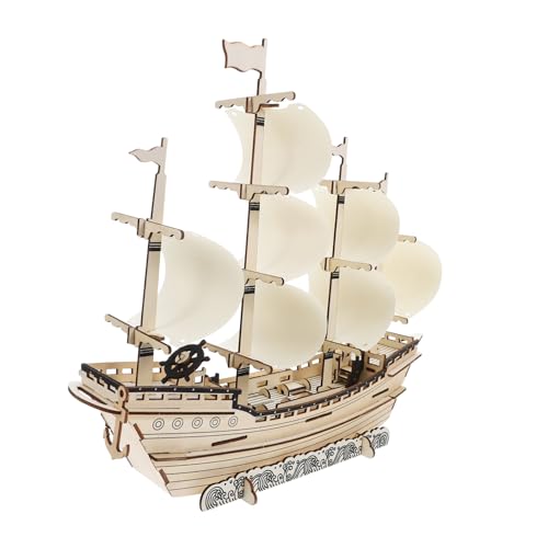 FONDOTIN Holzpuzzle Segelschiff Modell DIY Segelboot Puzzle für Erwachsene aus Holz Handgefertigtes Schiff Modellbausatz zur Dekoration von Schreibtisch und Bücherregal FONDOTIN Holzpuzzle Segelschiff Modell DIY Segelboot Puzzle für Erwachsene aus Holz Handgefertigtes Schiff Modellbausatz zur Dekoration von Schreibtisch und Bücherregal von FONDOTIN