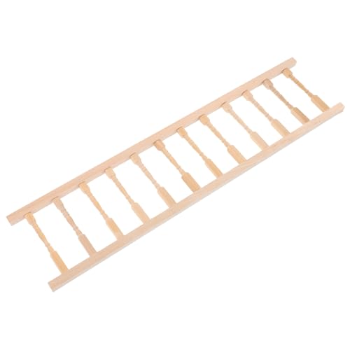 FONDOTIN Miniatur Holzzaun Puppenhaus Zubehör Holzfence Handlauf DIY Puppenhaus Möbel Miniaturzaun für Dekoration von FONDOTIN
