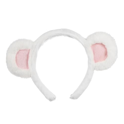 FONDOTIN Niedliches Bärenohren Stirnband aus Weichem Plüsch Bequemes Haarreif mit Kleinen Bär Ohren für Mädchen und Erwachsene Geeignet für Party Cosplay Maskenball und Geburtstagsfeier von FONDOTIN