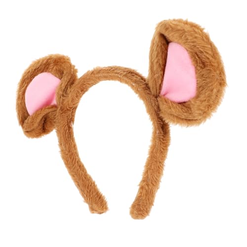 FONDOTIN Niedliches Mausohren Haarband aus Weichem Plüsch Cartoon Tier Stirnband für Halloween und Cosplay Verstellbar und Bequem für Kostüm und Partyaccessoire FONDOTIN Niedliches Mausohren Haarband aus Weichem Plüsch Cartoon Tier Stirnband für Halloween und Cosplay Verstellbar und Bequem für Kostüm und Partyaccessoire von FONDOTIN