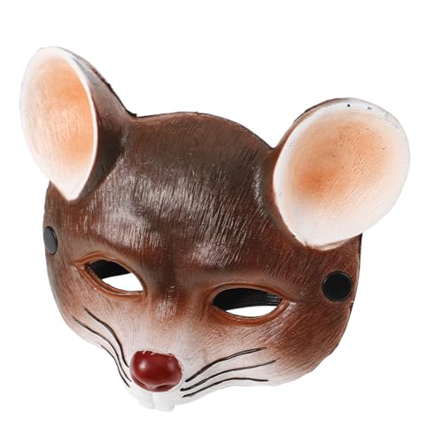 FONDOTIN PU Maus Maske Braun Halloween Karneval Party Gesichtsmaske Unisex Erwachsene Leicht Atmungsaktiv Langlebig FONDOTIN PU Maus Maske Braun Halloween Karneval Party Gesichtsmaske Unisex Erwachsene Leicht Atmungsaktiv Langlebig von FONDOTIN