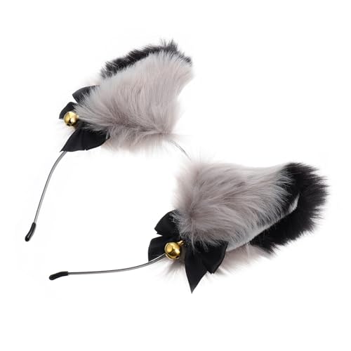 FONDOTIN Plüsch Fuchsohren Haarreif mit Glöckchen Weiches Stirnband für Erwachsene Niedliches Cosplay Tierhaar accessoire für Halloween Kostümparty und Fasching FONDOTIN Plüsch Fuchsohren Haarreif mit Glöckchen Weiches Stirnband für Erwachsene Niedliches Cosplay Tierhaar accessoire für Halloween Kostümparty und Fasching von FONDOTIN