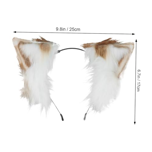 FONDOTIN Plüsch Tierohren Haarband Biegsames Cosplay Stirnband für Festival Party Kuscheliges Kopfaccessoire mit Kreativen Design Geeignet für Kostüm Maskenbälle FONDOTIN Plüsch Tierohren Haarband Biegsames Cosplay Stirnband für Festival Party Kuscheliges Kopfaccessoire mit Kreativen Design Geeignet für Kostüm Maskenbälle von FONDOTIN