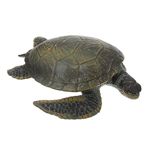 FONDOTIN Schildkröte Simulation Tiermodell Tiermodelldekor Kognitionsschildkrötenmodell Für in Schildkrötenform Kognitives Für Green Plastik von FONDOTIN