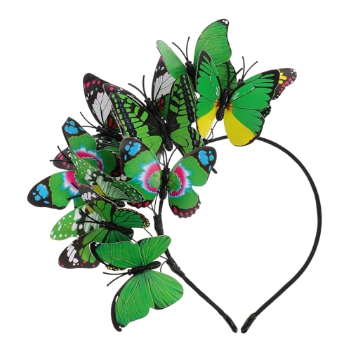 FONDOTIN Schmetterling Haarreif mit Floralen Elementen für Hochzeiten Fotoshootings und Bühnenauftritte Leicht und Langlebig für Romantische Anlässegrün FONDOTIN Schmetterling Haarreif mit Floralen Elementen für Hochzeiten Fotoshootings und Bühnenauftritte Leicht und Langlebig für Romantische Anlässegrün von FONDOTIN