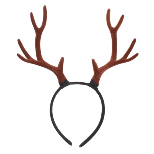 FONDOTIN Verstellbares Weihnachts Geweih Stirnband Rentier Kostüm Haarreif für Frauen Mädchen Party Halloween Karneval Cosplay Zubehör von FONDOTIN