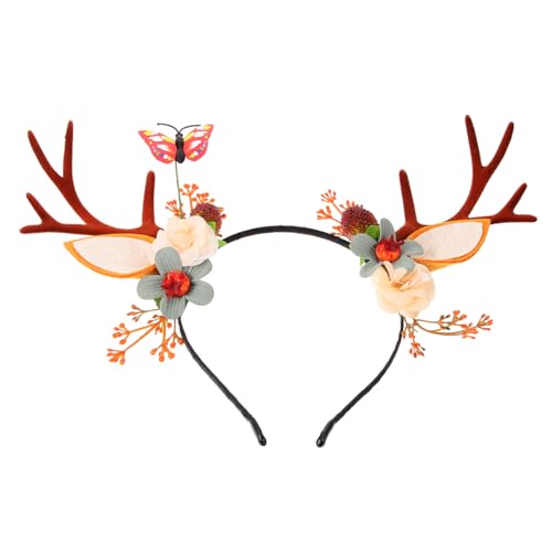 FONDOTIN Weihnachtlicher Rentier Haarreif Lustiges Zubehör für Feiern Weihnachtskostüme Langlebig und Vielseitig Einsetzbar für Partys und Cosplay FONDOTIN Weihnachtlicher Rentier Haarreif Lustiges Zubehör für Feiern Weihnachtskostüme Langlebig und Vielseitig Einsetzbar für Partys und Cosplay von FONDOTIN