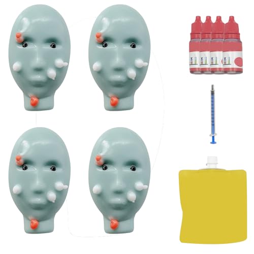4 Stück Squishy Squeeze Spielzeug Lustig Pickel-Popping-Toy Squishy Anti Stress Spielzeug Quetschspielzeug Wiederverwendbar Stressspielzeug Squishies Fidget Toys für Erwachsene Kinder Geschenke (B) von FONDUO