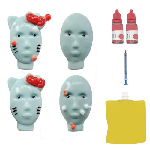 4 Stück Squishy Squeeze Spielzeug Lustig Pickel-Popping-Toy Squishy Anti Stress Spielzeug Quetschspielzeug Wiederverwendbar Stressspielzeug Squishies Fidget Toys für Erwachsene Kinder Geschenke (E) von FONDUO
