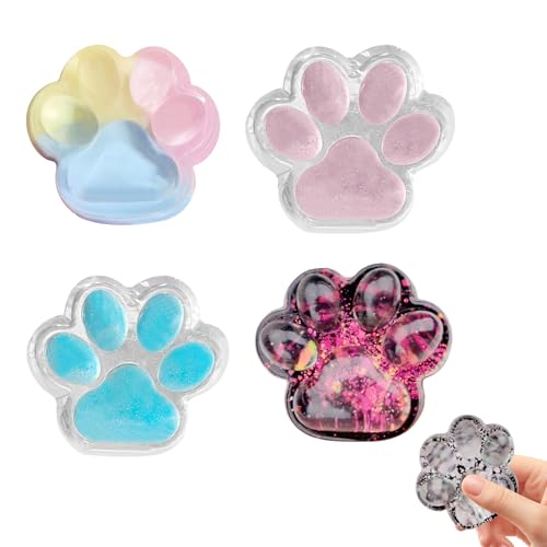Anti Stress Pfote Spielzeug Set, FuFu Squishy, Taba Squishy Pfote, Squishy Katzenpfote Toy, Cat Paw Squishy, Fidget Toys Geschenk für Kinder und Erwachsene (C) von FONDUO