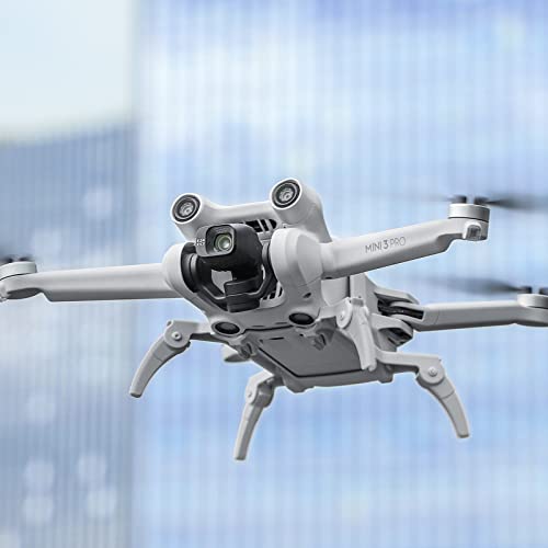 FONDUO Landefüße für DJI Mini 3 Pro Drohne, Faltbares Landegestell Fahrwerk für Mini 3 Pro Zubehör, Landekufen Quick Release Landing Gear (Grau) von FONDUO