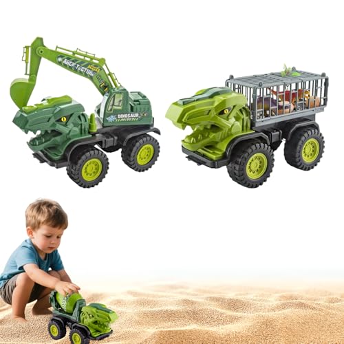 FONDUO Sandspielzeug Bagger Sandkasten Spielzeug Auto Groß, 32 x 15 x 20cm, Spielzeugautos Bagger Sand Spielzeug Kinder Jungen Mädchen, Strandspielzeug Auto ab 3Jahr Sommerspielzeug (C+D) von FONDUO