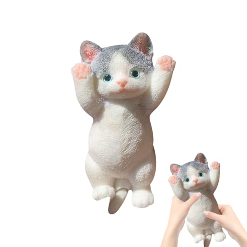 Taba Squishy Katze Toy, Fufu Squishy Spielzeuge Groß: 20x10cm, Squishy Klebrig Quetschspielzeuge, Niedlich Anti Stress Spielzeug Squishy, Fidget Spielzeuge Geschenk für Kinder und Erwachsene (A) von FONDUO