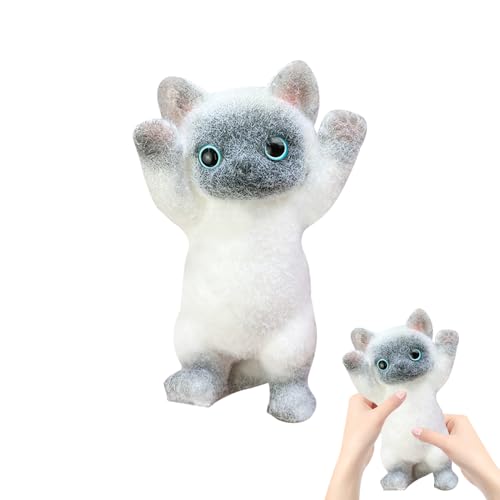Taba Squishy Katze Toy, Fufu Squishy Spielzeuge Groß: 20x10cm, Squishy Klebrig Quetschspielzeuge, Niedlich Anti Stress Spielzeug Squishy, Fidget Spielzeuge Geschenk für Kinder und Erwachsene (C) von FONDUO