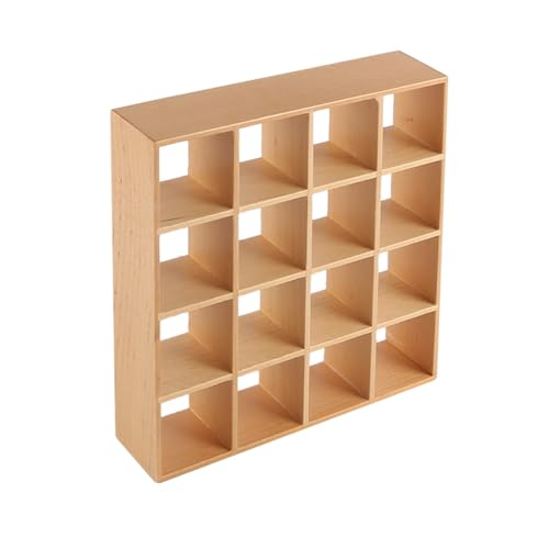 FONGKNOX Dollhouse Bookshelf 16 Grid Mini Display Shelf 1:12 Miniature Bookshelf Wall Rack Stand Wooden Dollhouse Furniture Dollhouse Accessories Decorations FONGKNOX Dollhouse Bookshelf 16 Grid Mini Display Shelf 1:12 Miniature Bookshelf Wall Rack Stand Wooden Dollhouse Furniture Dollhouse Accessories Decorations von FONGKNOX