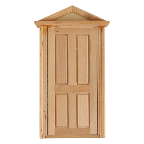 FONGKNOX Puppenhaus-Miniatur-Holztür, Maßstab 1:12, Simulation Innentür, DIY, DIY-Simulation, Feenpuppenhaus für Puppenhaus-Möbelzubehör, Puppenhaus-Möbel-Dekoration FONGKNOX Puppenhaus-Miniatur-Holztür, Maßstab 1:12, Simulation Innentür, DIY, DIY-Simulation, Feenpuppenhaus für Puppenhaus-Möbelzubehör, Puppenhaus-Möbel-Dekoration von FONGKNOX