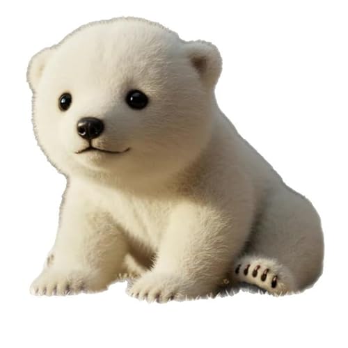 Plüschtier Eisbär, 21 cm weißes Eisbär-Stofftier, kuscheliges Geschenk für Kinder und Erwachsene, Weihnachten, Geburtstag Plüschtier Eisbär, 21 cm weißes Eisbär-Stofftier, kuscheliges Geschenk für Kinder und Erwachsene, Weihnachten, Geburtstag von FOPSDGN