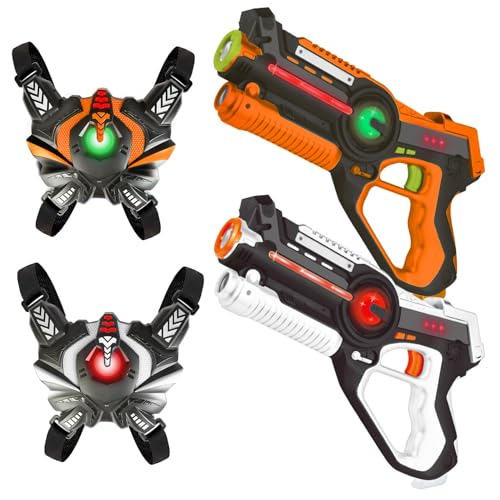 FORHISHER Laser Tag Pistolen 2er Set, Laser Tag Set mit Weste für Kinder,Lasertag Spielset, 4 5 6 7 8 9 10 11 12+ Jahre alte Jungen Mädchen FORHISHER Laser Tag Pistolen 2er Set, Laser Tag Set mit Weste für Kinder,Lasertag Spielset, 4 5 6 7 8 9 10 11 12+ Jahre alte Jungen Mädchen von FORHISHER