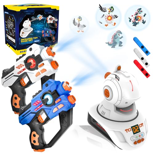 FORHISHER Laser Tag Set Kinder,Laser Pistole Spiel mit Projektor für Jungen,Multifunktion Lasertag Geschenk Junge 6 7 8 9 10 11 12 Jahre von FORHISHER