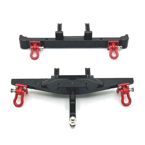 FORMIAHA 1/12 MN82 LC79 Fernbedienung Auto Teile Metall Upgrade Vorderen Und Hinteren Stoßfänger Guards(Zwart) von FORMIAHA