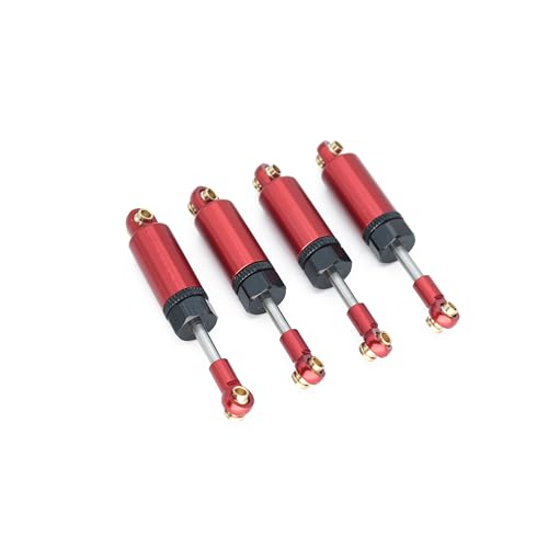 Metall Verbesserte Hydraulische Stoßdämpfer for MN Modell D90 D91 D96 99S MN82 LC79 MN78 for WPL C14 C24 RC Auto Teile rc zubehör(Rood) von FORMIAHA