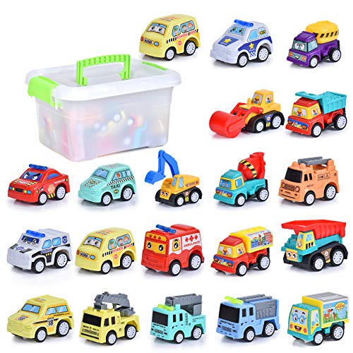 FORMIZON 20 Stück Mini Auto Spielzeug, Spielzeugautos, Mini Auto Set Rennauto, Pull Back Autos Spielzeug Autos für Kleinkinder ab 3 4 5 Jahren Jungen Mädchen, Buntes Kleine Geschenk für Kinder von FORMIZON