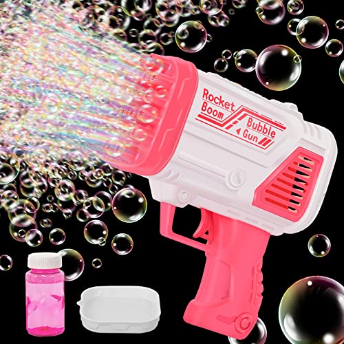 FORMIZON Seifenblasenpistole, 32 Löcher Automatische Gatling Blasenmaschine, Gatling Bubble Machine, Seifenblasenmaschine Set, Seifenblasen Pistole mit LED Licht für Kinder Outdoor Party Hochzeit FORMIZON Seifenblasenpistole, 32 Löcher Automatische Gatling Blasenmaschine, Gatling Bubble Machine, Seifenblasenmaschine Set, Seifenblasen Pistole mit LED Licht für Kinder Outdoor Party Hochzeit von FORMIZON