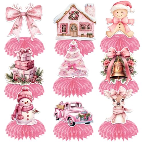 FOSDICK 9 Stück Waben Tischdeko Weihnachten, Waben Weihnachts Tischdeko, Weihnachtswaben Tischdekorationen, Papier Weihnachtstischdeko, Honeycomb Weihnachtstisch Deko für Xmas Esstisch Home Deko FOSDICK 9 Stück Waben Tischdeko Weihnachten, Waben Weihnachts Tischdeko, Weihnachtswaben Tischdekorationen, Papier Weihnachtstischdeko, Honeycomb Weihnachtstisch Deko für Xmas Esstisch Home Deko von FOSDICK