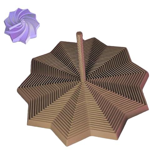 Fidget Toys Erwachsene, 3D Druck Erweitert Sinne Fidget Star,Zellrotation Spirale Design,für Entspannung, Entspannung,AufmerksamkeitsüBung, Sinnerreizung von FOTJDRUJ