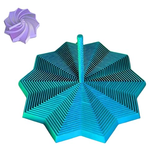 Fidget Toys Erwachsene, 3D Druck Erweitert Sinne Fidget Star,Zellrotation Spirale Design,für Entspannung, Entspannung,AufmerksamkeitsüBung, Sinnerreizung von FOTJDRUJ