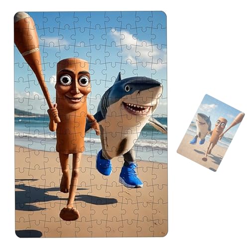 Puzzle, Tung Tung Sahur Papierpuzzle, Italienisches Gehirnrottierspiel, Materialsicherheit, einfache Montage, geeignet für alle Altersgruppen Puzzle, Tung Tung Sahur Papierpuzzle, Italienisches Gehirnrottierspiel, Materialsicherheit, einfache Montage, geeignet für alle Altersgruppen von FOTJDRUJ