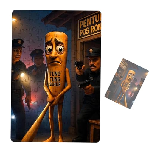 Puzzle, Tung Tung Sahur Papierpuzzle, Italienisches Gehirnrottierspiel, Materialsicherheit, einfache Montage, geeignet für alle Altersgruppen Puzzle, Tung Tung Sahur Papierpuzzle, Italienisches Gehirnrottierspiel, Materialsicherheit, einfache Montage, geeignet für alle Altersgruppen von FOTJDRUJ