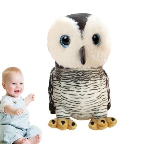 FOUNCY Plüschtier mit Eule, Plüsch-Eule, Tierpuppe Eule, Sammlerstücke aus weichem Plüsch mit Eule, Heimdekoration für Wohnzimmer, Schlafzimmer, Nachttisch FOUNCY Plüschtier mit Eule, Plüsch-Eule, Tierpuppe Eule, Sammlerstücke aus weichem Plüsch mit Eule, Heimdekoration für Wohnzimmer, Schlafzimmer, Nachttisch von FOUNCY