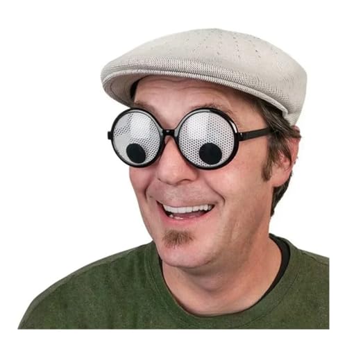 FOVAOK Lustige, verrückte Partykleid, Brille, Sonnenbrille, Neuheit, Kostüm, Party, Karneval, Brille, Event, Dekoration, Zubehör, Geschenk, Frauenversammlung (Roll Ihre Augen) von FOVAOK