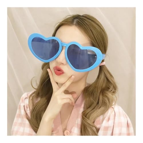 FOVAOK Riesige große übergroße Brille, groß, riesig, Neuheit, lustige Brille, Bar, Festival, Karneval, Sonne, Partyzubehör, Brautjungferngeschenk (blau) von FOVAOK