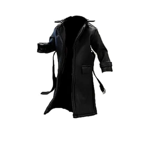 BOSWON Sodier Trenchcoat aus Kunstleder, 1:12 Maßstab, für 15,2 cm große Figuren, Schwarz BOSWON Sodier Trenchcoat aus Kunstleder, 1:12 Maßstab, für 15,2 cm große Figuren, Schwarz von BOSWON