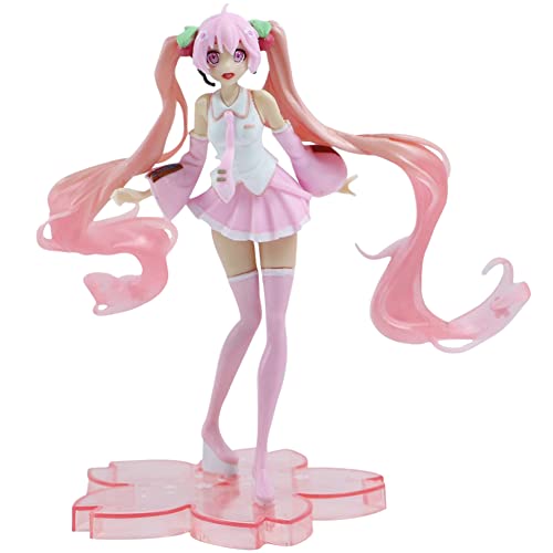 FISAPBXC Hatsunes Miku Figure, Lovely Classic Anime Charakter Actionfigur, Modell Statue, Kuchen Topper, Desktop Puppe für Kinder Geschenk (19cm) von FOXCUP