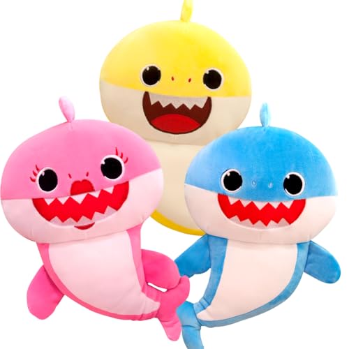 FISAPBXC Shark Plüschtiere, 3PCS SharkPlüsch Spielzeug Stofftier Plüschpuppe Kinderspielzeug Plüschtiere Kinderpuppe Plush Toy Stuffed Animals Toy Plüschfiguren für Kindergeburtstag Geschenk(20CM) FISAPBXC Shark Plüschtiere, 3PCS SharkPlüsch Spielzeug Stofftier Plüschpuppe Kinderspielzeug Plüschtiere Kinderpuppe Plush Toy Stuffed Animals Toy Plüschfiguren für Kindergeburtstag Geschenk(20CM) von FOXCUP