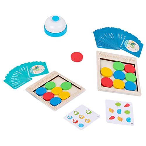 FOYTOKI 1 Satz Crazy Push Block Spielzeugset Interaktives Holzspielzeug für Pädagogisches Feinmotorik und Farbenlernen Eltern Junge Mädchen Interaktion mit Aufgabenkarten FOYTOKI 1 Satz Crazy Push Block Spielzeugset Interaktives Holzspielzeug für Pädagogisches Feinmotorik und Farbenlernen Eltern Junge Mädchen Interaktion mit Aufgabenkarten von FOYTOKI