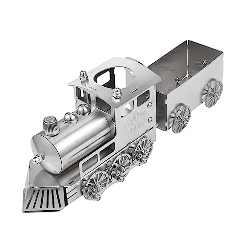 FOYTOKI 1 Satz Dampfzug Modell Statue Schreibtisch Ornament Hochwertige Nachbildung für Büro und Zuhause Platzsparendes Design Kreative Dekoration mit Wagen von FOYTOKI
