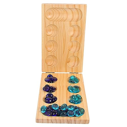 FOYTOKI 1 Satz Faltbares Mancala Schachspiel aus Holz mit Pädagogischer Funktion für Familien Fördert Gedächtnis und Interaktivität FOYTOKI 1 Satz Faltbares Mancala Schachspiel aus Holz mit Pädagogischer Funktion für Familien Fördert Gedächtnis und Interaktivität von FOYTOKI