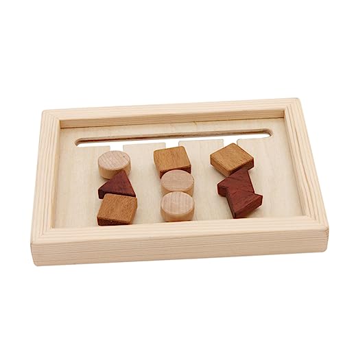 FOYTOKI 1 Satz Formen Sortier für Geometrische Bauklötze zur Kognitiver Fähigkeiten und Kreativen für Montessori Lernen und Frühkindliche Bildung von FOYTOKI